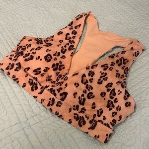 Leopard sports bra